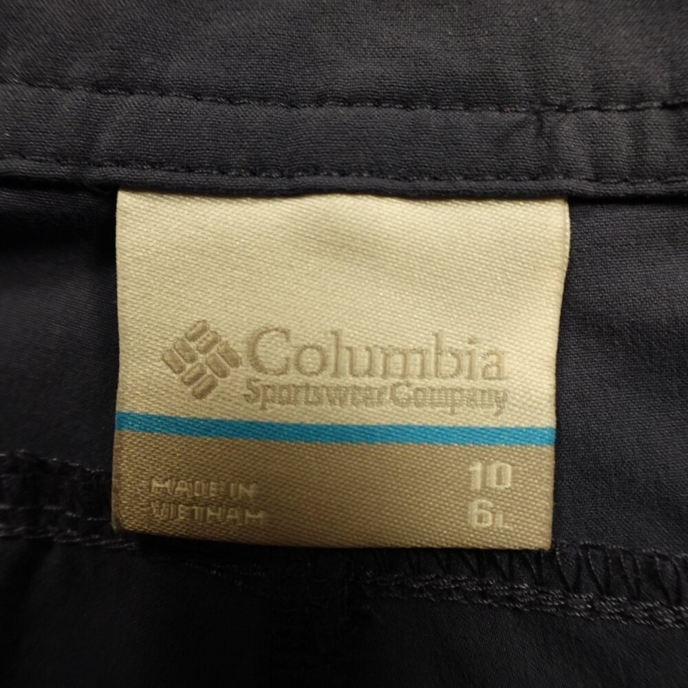 Columbia Nylon Hiking Shorts Women’s 10 Navy 6” Inseam Outdoor‎ Active - Picture 2 of 10